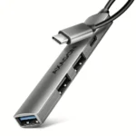 Axagon USB 2.0 Hub 12 Θυρών με σύνδεση USB-A / USB-C & Θύρα Φόρτισης Γκρι HUE-STC