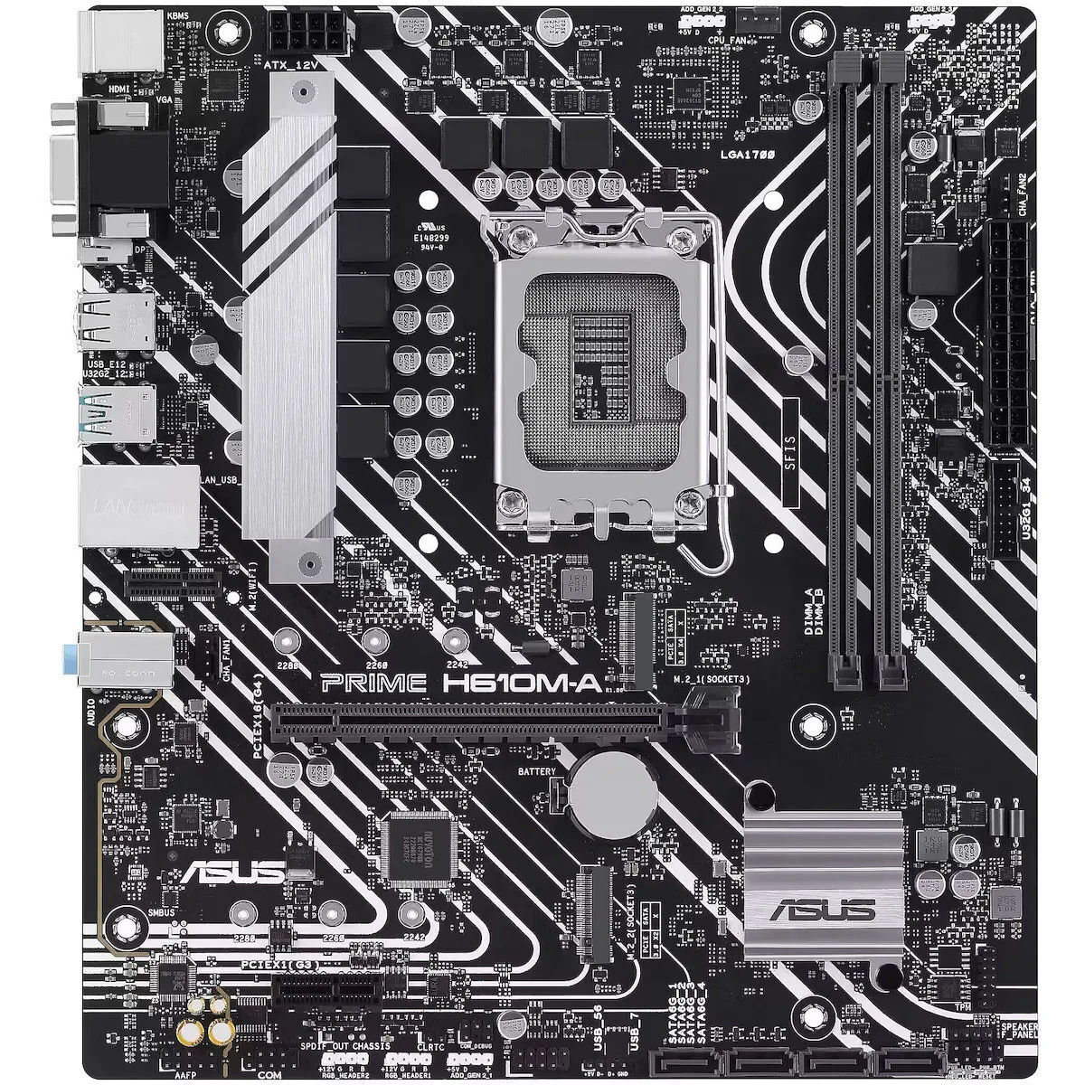 20260225160936_asus_prime_h610m_a_motherboard_atx_me_amd_am5_socket_90mb1mj0_m0eay0 Asus PRIME H610M-A Motherboard ATX με AMD AM5 Socket 90MB1MJ0-M0EAY0 - Image 1