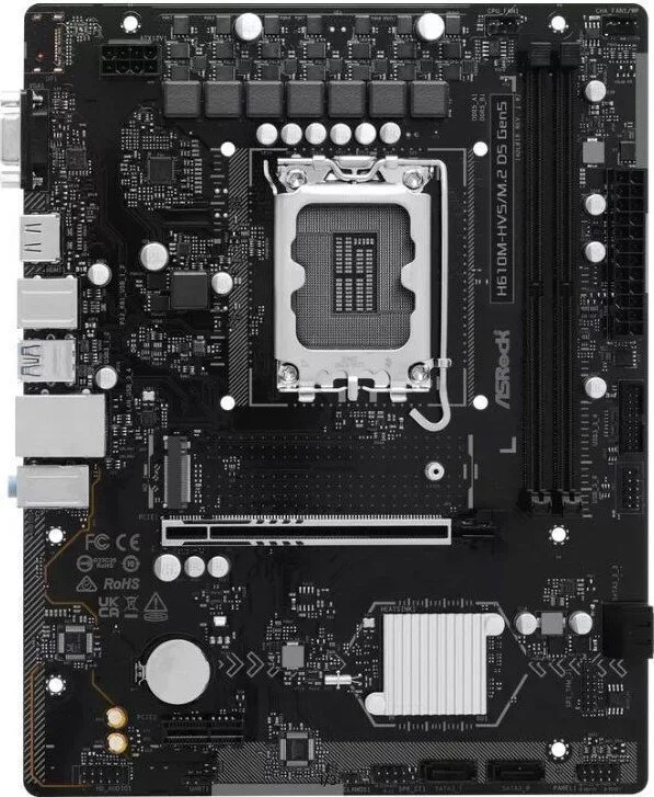 20260225161523_asr_h610m_hvs_m_2_d5_rev_5_0_motherboard_micro_atx_me_intel_1700_socket_90_mxbtv0_a0uayz ASR H610M-HVS/M.2 D5 rev. 5.0 Motherboard Micro ATX με Intel 1700 Socket - Image 1