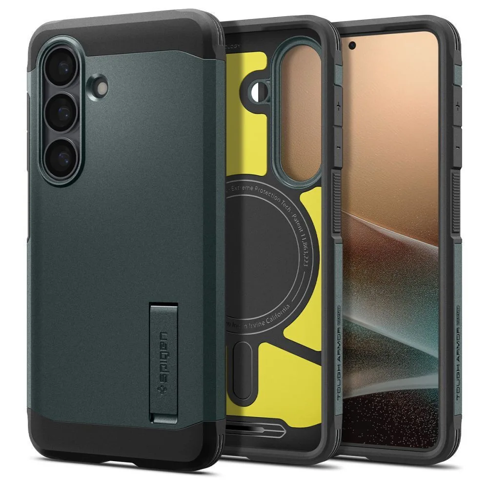 20260226143834_spigen_tough_armor_mag_back_cover_prasino_galaxy_s26_acs10740 Spigen Tough Armor Mag Back Cover Πλαστικό 2mm Abyss Green (Galaxy S26) ACS10740 - Image 1
