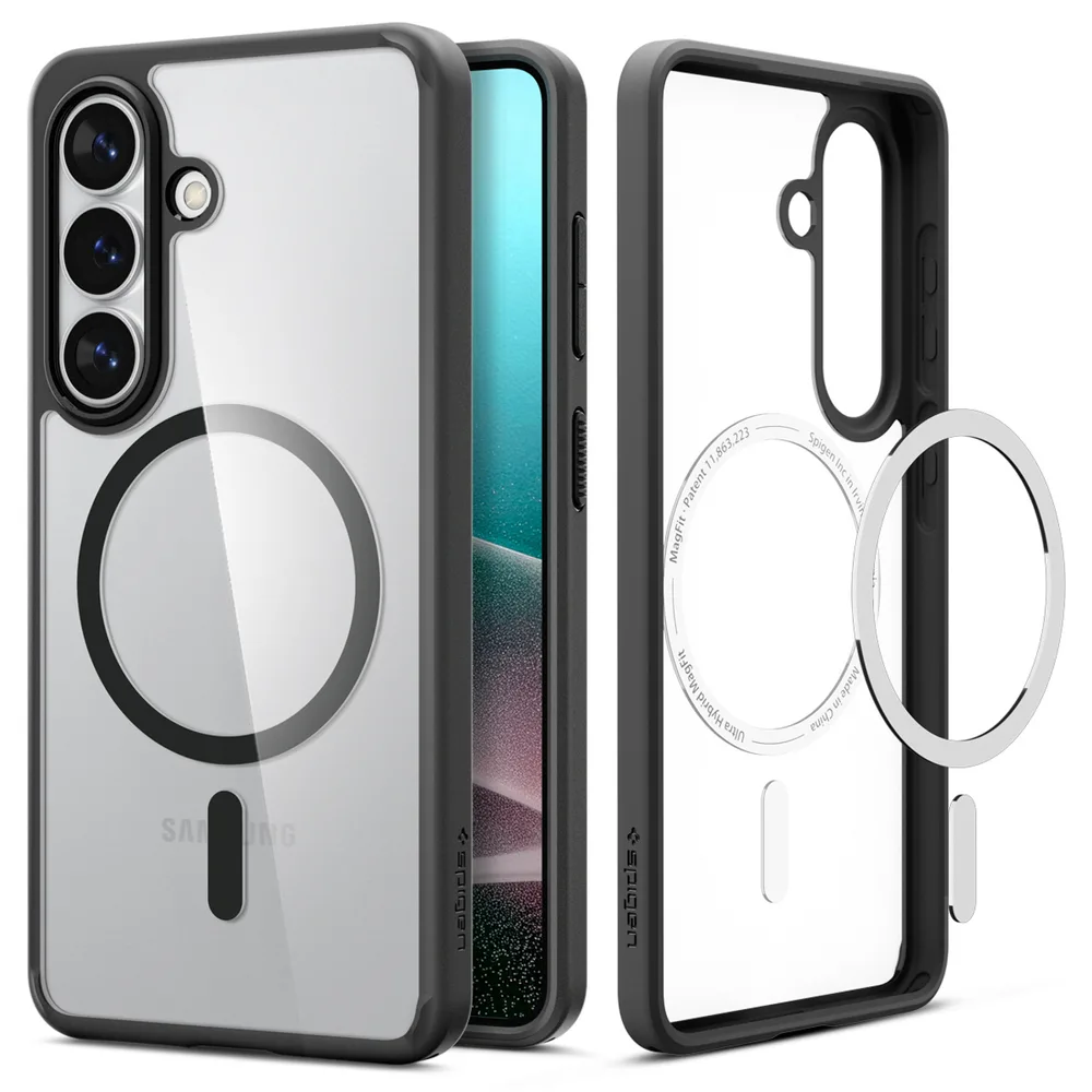 20260227102437_spigen_ultra_hybrid_mag_back_cover_clear_black_galaxy_s26_acs10735 Spigen Ultra Hybrid Mag Back Cover Σιλικόνης / Πλαστικό Clear Black (Galaxy S26) ACS10735 - Image 1