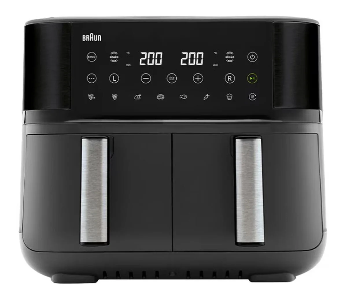 Braun Air Fryer με Διπλό Αποσπώμενο Κάδο 8lt Μαύρο 2094458 - Image 1