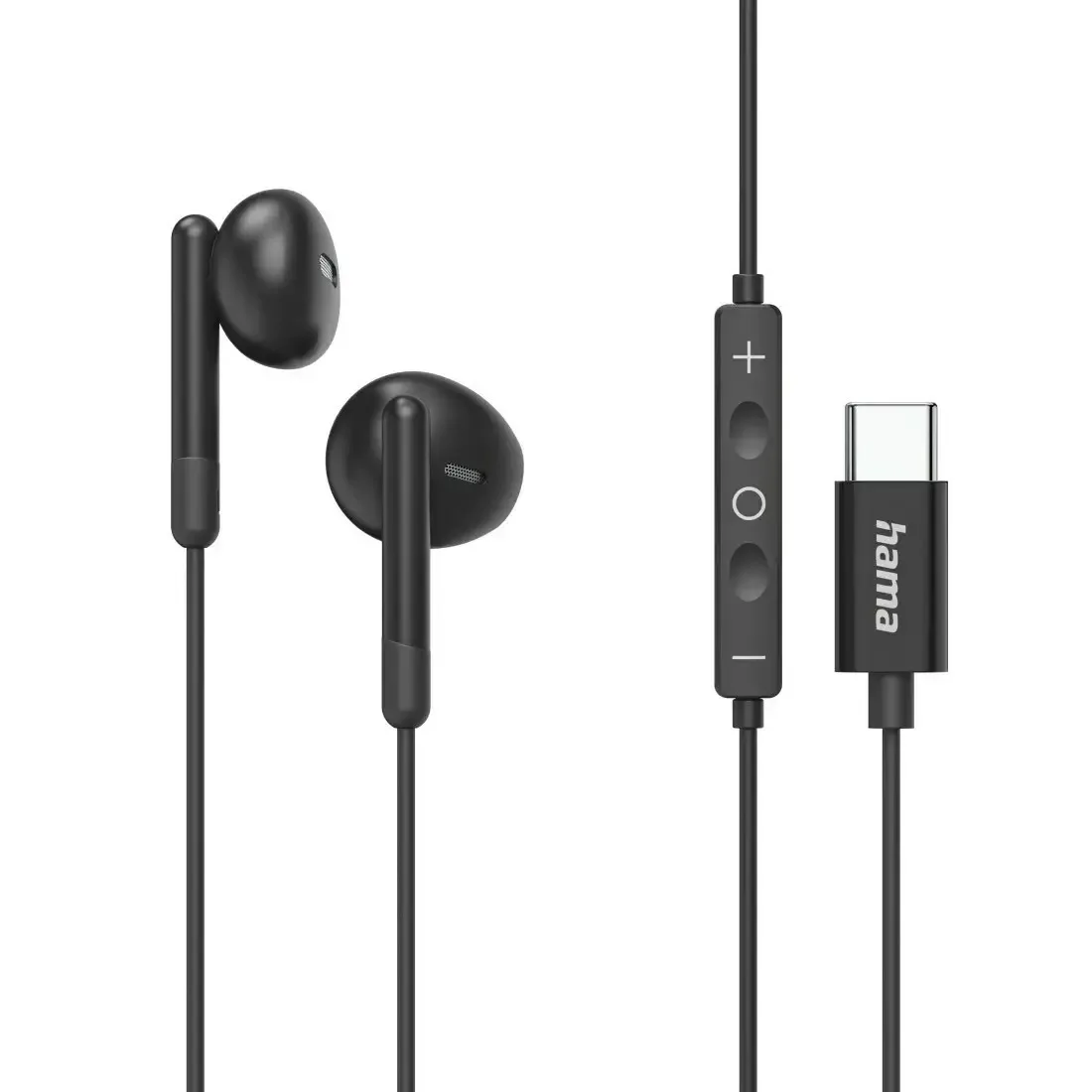 20260306132128_hama_01387577_in_ear_handsfree_akoustika_me_vysma_usb_c_mayro HAMA 01387577 In-ear Handsfree Ακουστικά με Βύσμα USB-C Μαύρο - Image 1