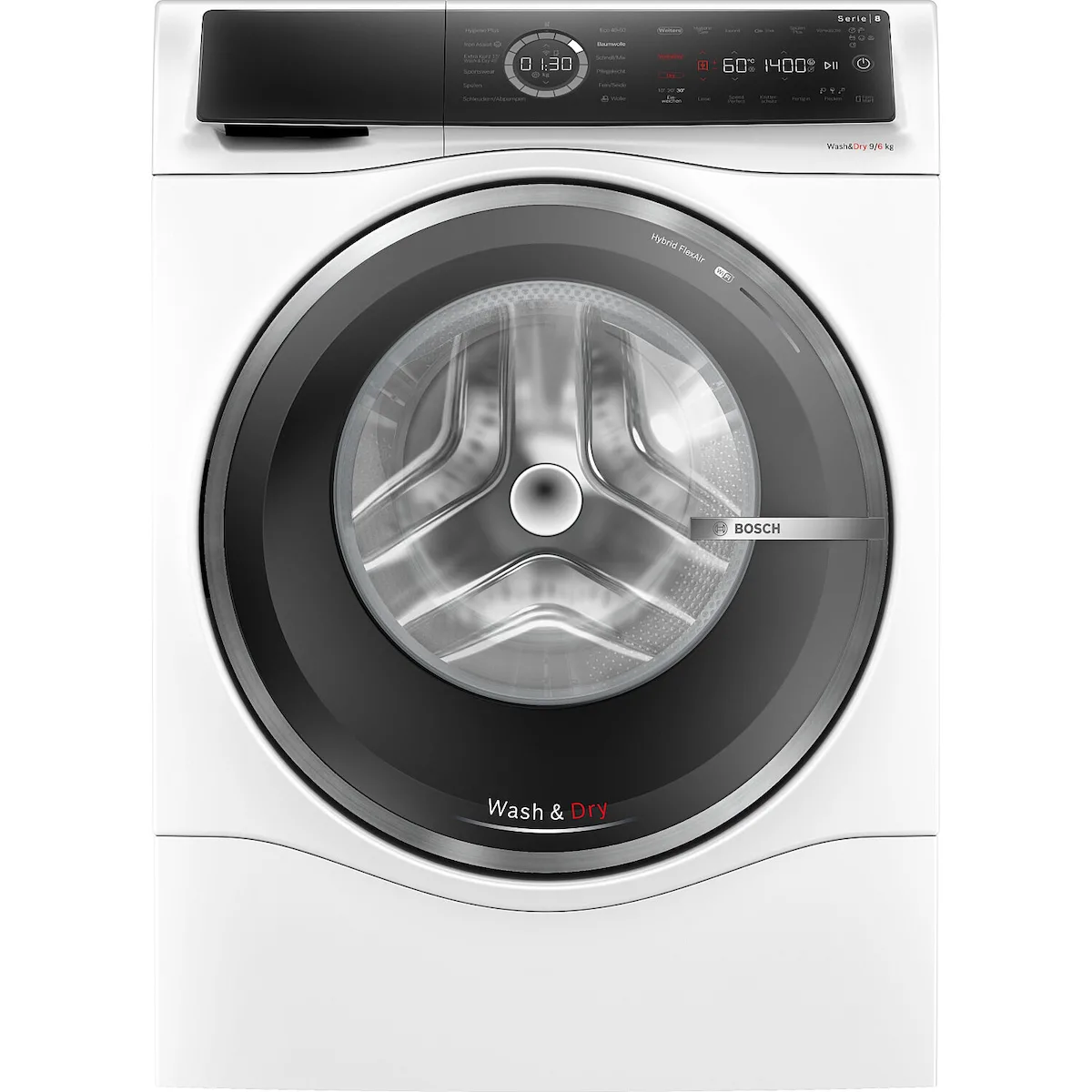 Bosch WNC244070 Πλυντήριο-Στεγνωτήριο Ρούχων 9kg/6kg Ατμού 1400 Στροφές με Wi-Fi - Image 1