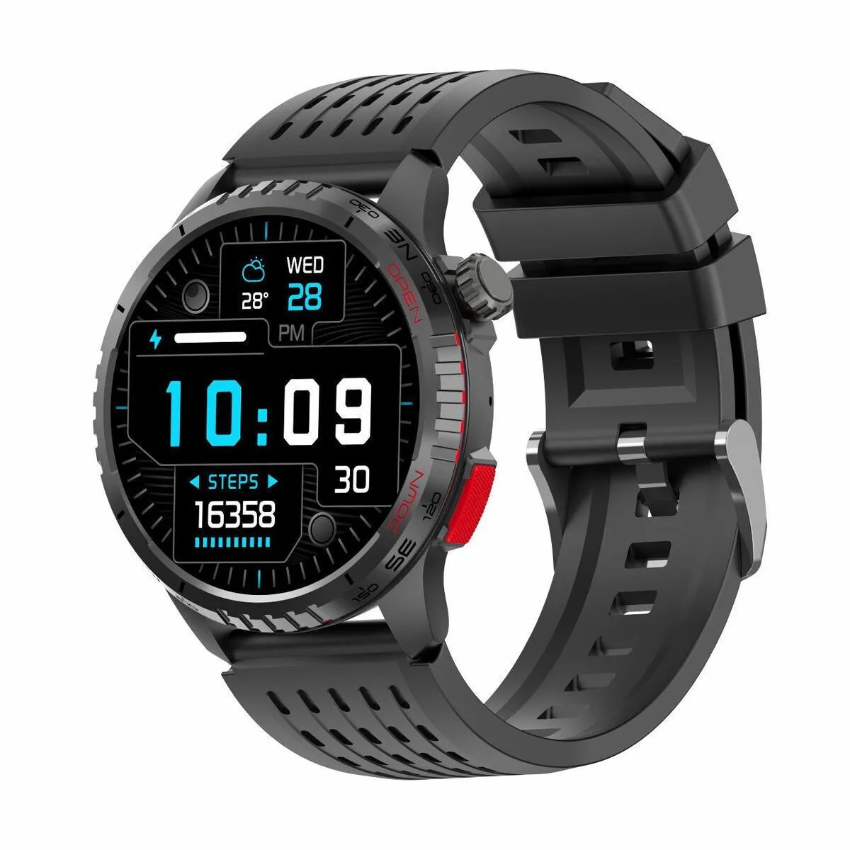 20260309144211_smartwatch_denver_electronics_swg_345b_mayro_1_3_44_mm Smartwatch Denver Electronics Swg-345b Μαύρο 1 3'' 44 Mm - Image 1