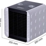 Prime3 Αερόθερμο Δωματίου Δαπέδου Ασημί 1500W PRIME-TE-005-20