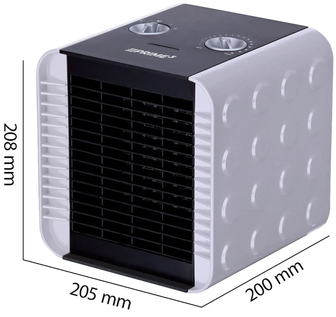 Prime3 Αερόθερμο Δωματίου Δαπέδου Ασημί 1500W PRIME-TE-005-20 - Image 1