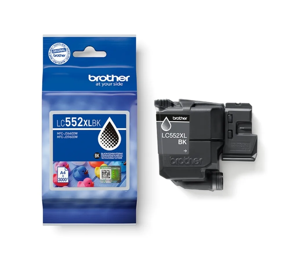 Brother Γνήσιο Μελάνι Εκτυπωτή InkJet Μαύρο (LC-552XLBK) - Image 1