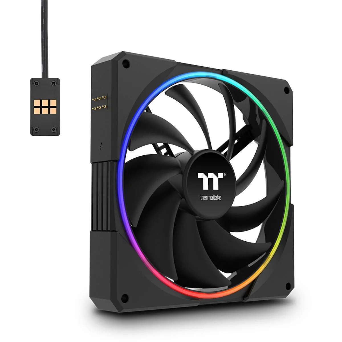 20260313170216_thermaltake_ts140_ex_case_fan_me_rgb_fotismo_kai_syndesi_6_pin_3tmch Thermaltake TS140 EX Case Fan με RGB Φωτισμό και Σύνδεση 6-Pin 3τμχ - Image 1