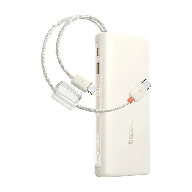 Baseus EnerFill FC41 Power Bank 20000mAh 100W με Θύρα USB-A και Θύρα USB-C Μπεζ - Image 1