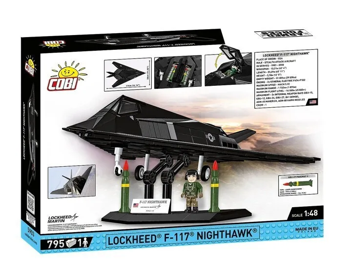 20260319102719_cobi_touvlakia_lockheed_f_117_nighthawk_gia_9_eton_795tmch_cobi_5903 Cobi Τουβλάκια Lockheed F-117 Nighthawk για 9+ Ετών 795τμχ COBI-5903 - Image 1