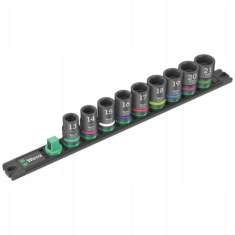 Wera Impact Socket Set Wera Impaktor 1/2" 9 Pieces Impaktor Technology Hexagonal Profile Steel - Image 1