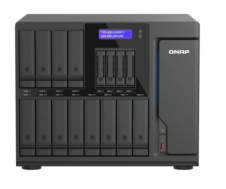 20260319161339_qnap_nas_tower_me_16_theseis_gia_kai_2_thyres_ethernet_tvs_aih1688atx_u7_32g QNap NAS Tower με 16 θέσεις για και 2 θύρες Ethernet (TVS-AIh1688ATX-U7-32G) - Image 1
