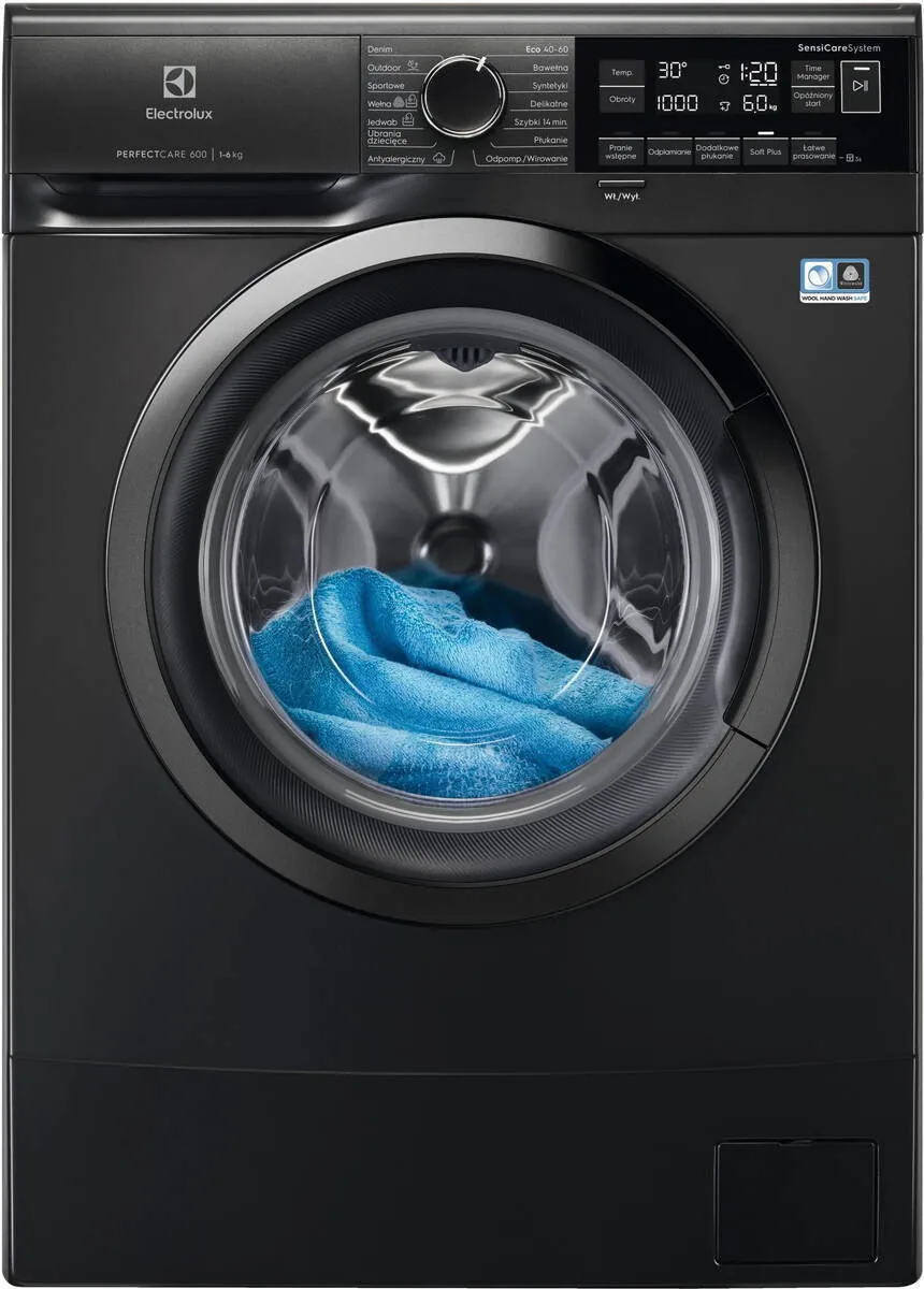 20260320162738_electrolux_sensicare_600_plyntirio_rouchon_6kg_1000_strofon_mayro_ew6sn306spx Electrolux SensiCare 600 Πλυντήριο Ρούχων 6kg 1000 Στροφών Μαύρο EW6SN306SPX - Image 1