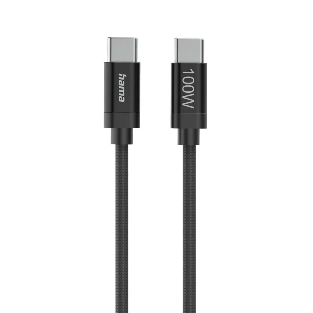 20260327104753_cable_hama_usb_c_m_to_usb_c_m_1_5m_100w_black Cable Hama Usb-c M To Usb-c M 1.5m 100w Black - Image 1