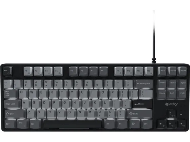Fury Kanabo K2 Gaming Μηχανικό Πληκτρολόγιο με Φωτιζόμενα πλήκτρα (Αγγλικό US) Black/Grey - Image 1