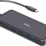 4Smarts SmartDock Dock / USB-C Docking Station με HDMI/DisplayPort 4K PD Ethernet και σύνδεση 2 Οθονών Μαύρο