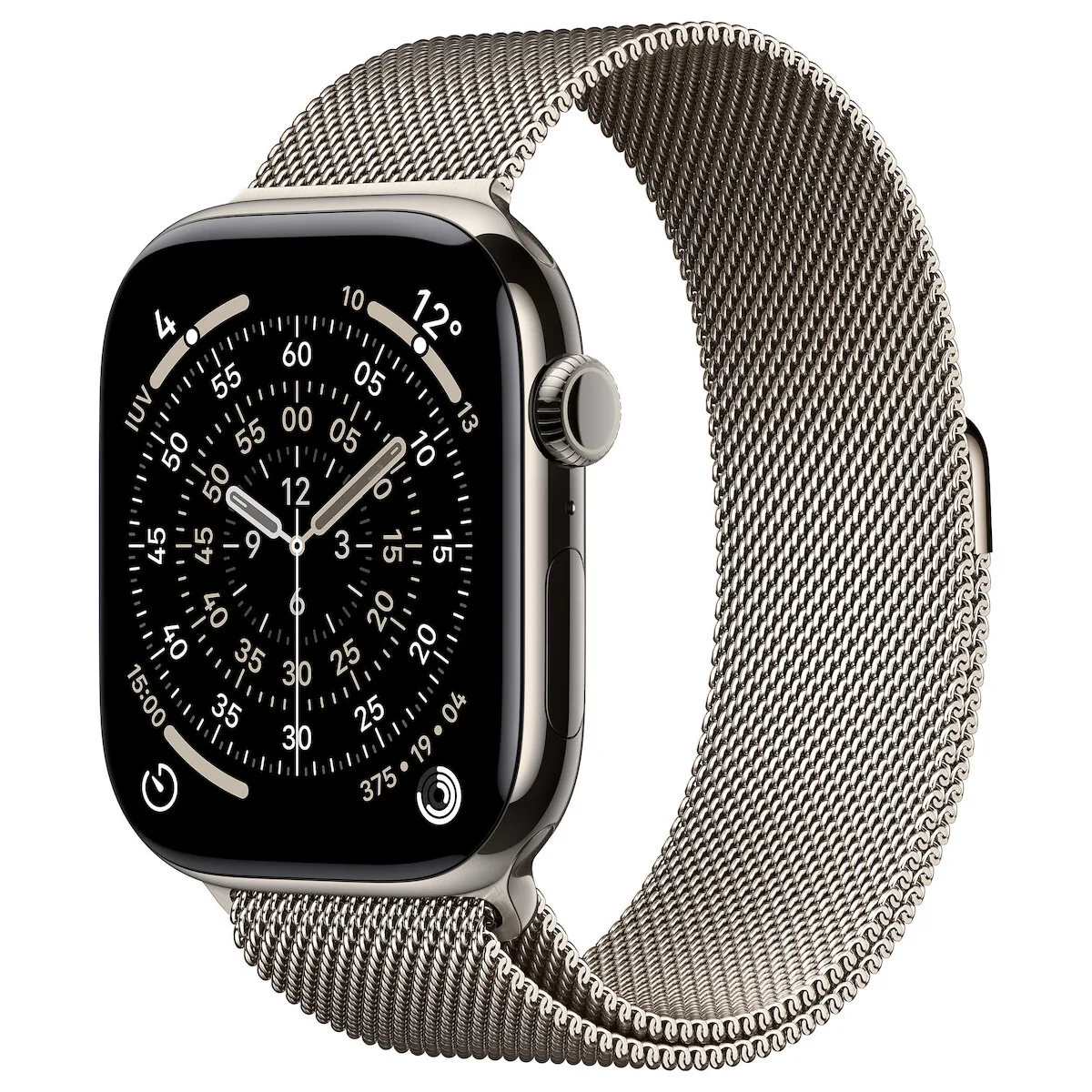 20260401153737_apple_watch_series_11_cellular_titanium_46mm_adiavrocho_me_esim_kai_palmografo_natural_titanium_case_with_natural_milanese_loop_s_m Apple Watch Series 11 Cellular Titanium 46mm Αδιάβροχο με eSIM και Παλμογράφο (Natural Titanium Case with Natural Milanese Loop - S/M) - Image 1