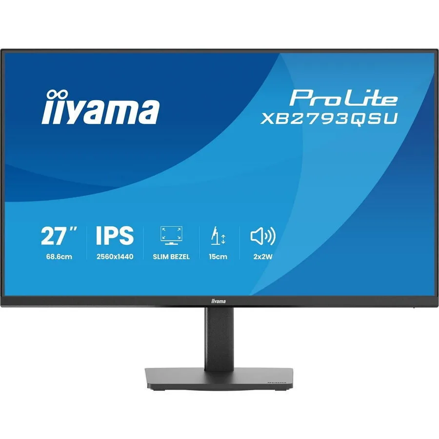 Iiyama ProLite XB2793QSU-B1 IPS Monitor 27" QHD 2560x1440 - Image 1