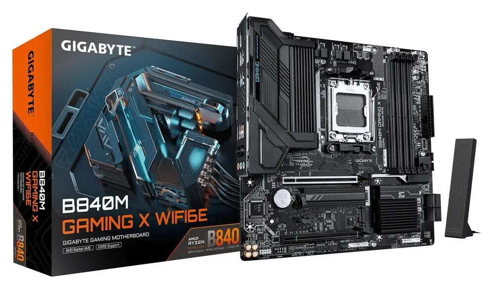 Gigabyte B840M Gaming X WIFI6E Motherboard Micro ATX με AMD AM5 Socket - Image 1