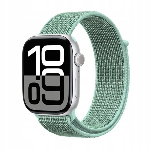 Crong Nylon Λουράκι Υφασμάτινο Atlantic Green (Apple Watch 38/40/41/42mm) CRG40NLBAGN