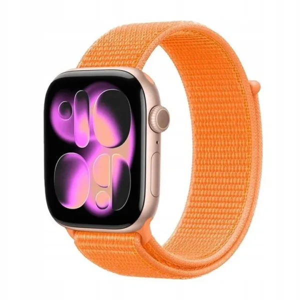 Crong Nylon Λουράκι Υφασμάτινο Tropical Orange (Apple Watch 38/40/41/42mm) CRG40NLBTRN