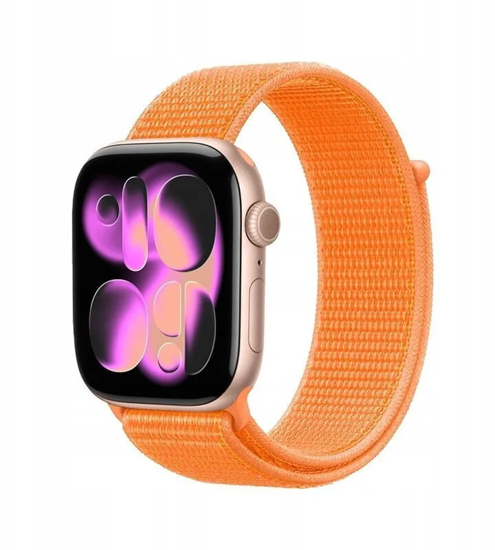 Crong Nylon Λουράκι Υφασμάτινο Tropical Orange (Apple Watch 38/40/41/42mm) CRG40NLBTRN - Image 1