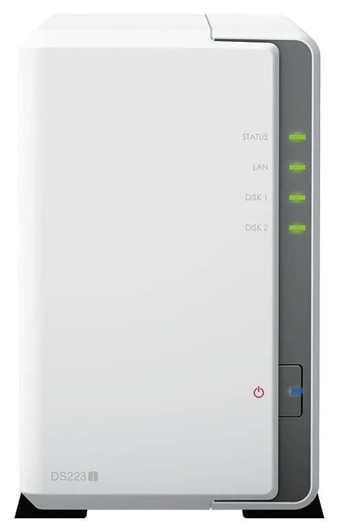 Synology DS223J+2x HAT3300-4T NAS Tower 4TB HDD/SSD - Image 1