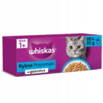 Whiskas Υγρή Τροφή για Γάτες με Ψάρια 80x85gr