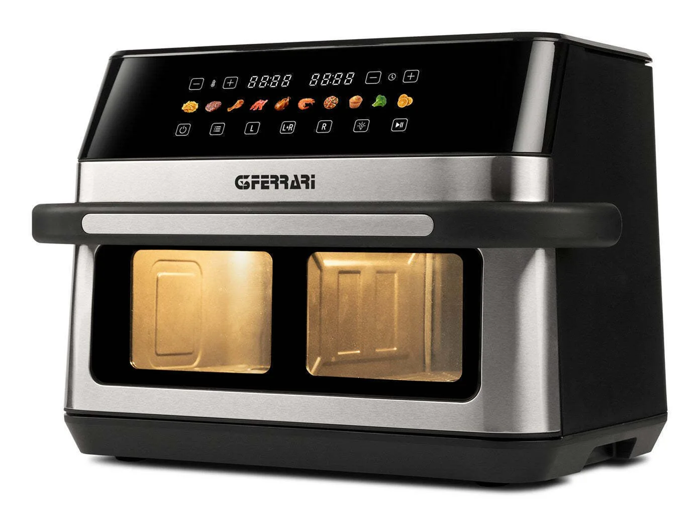 20260417112230_g3ferrari_friggisano_air_fryer_me_diplo_apospomeno_kado_12lt_mayro G3Ferrari Friggisano Air Fryer με Διπλό Αποσπώμενο Κάδο 12lt Μαύρο - Image 1