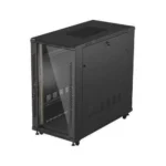 Lanberg Server Cabinet Metallic Lanberg 19" Rack 22u 600x1200 Black Glass Doors