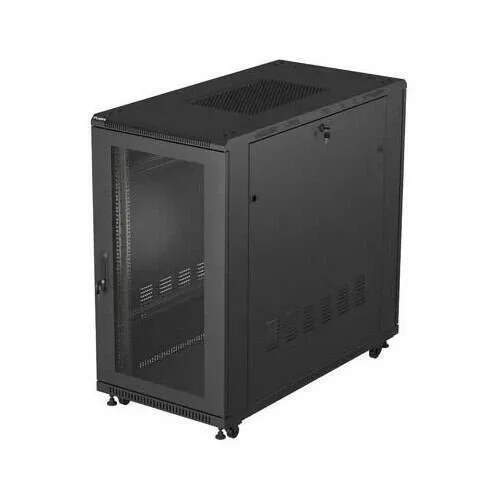 20260417115703_lanberg_server_cabinet_metal_lanberg_19_rack_22u_600x1200mm_black_color_glass_doors Lanberg Server Cabinet Metal Lanberg 19" Rack 22u 600x1200mm Black Color Glass Doors - Image 1