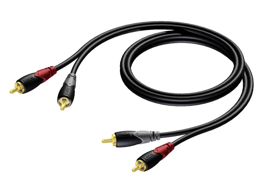 cla800 Procab Audio Cable 2x RCA male - 2x RCA male 3m (CLA800/3) - Image 1