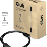 Club3D CAC-1522 USB 3.1 Cable USB-C male - USB-C 100W PD Μαύρο 0.8m CAC-1522
