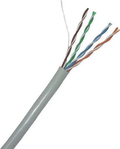 20170512134111_oem_u_utp_cat_5e_cable_1m_gri_utp_cat5e_1.jpeg U/UTP Cat.5e (Gigabit) Καλώδιο Δικτύου Ethernet χωρίς ακροδέκτες 1m Γκρι UTP-CAT5E-1 - Image 1