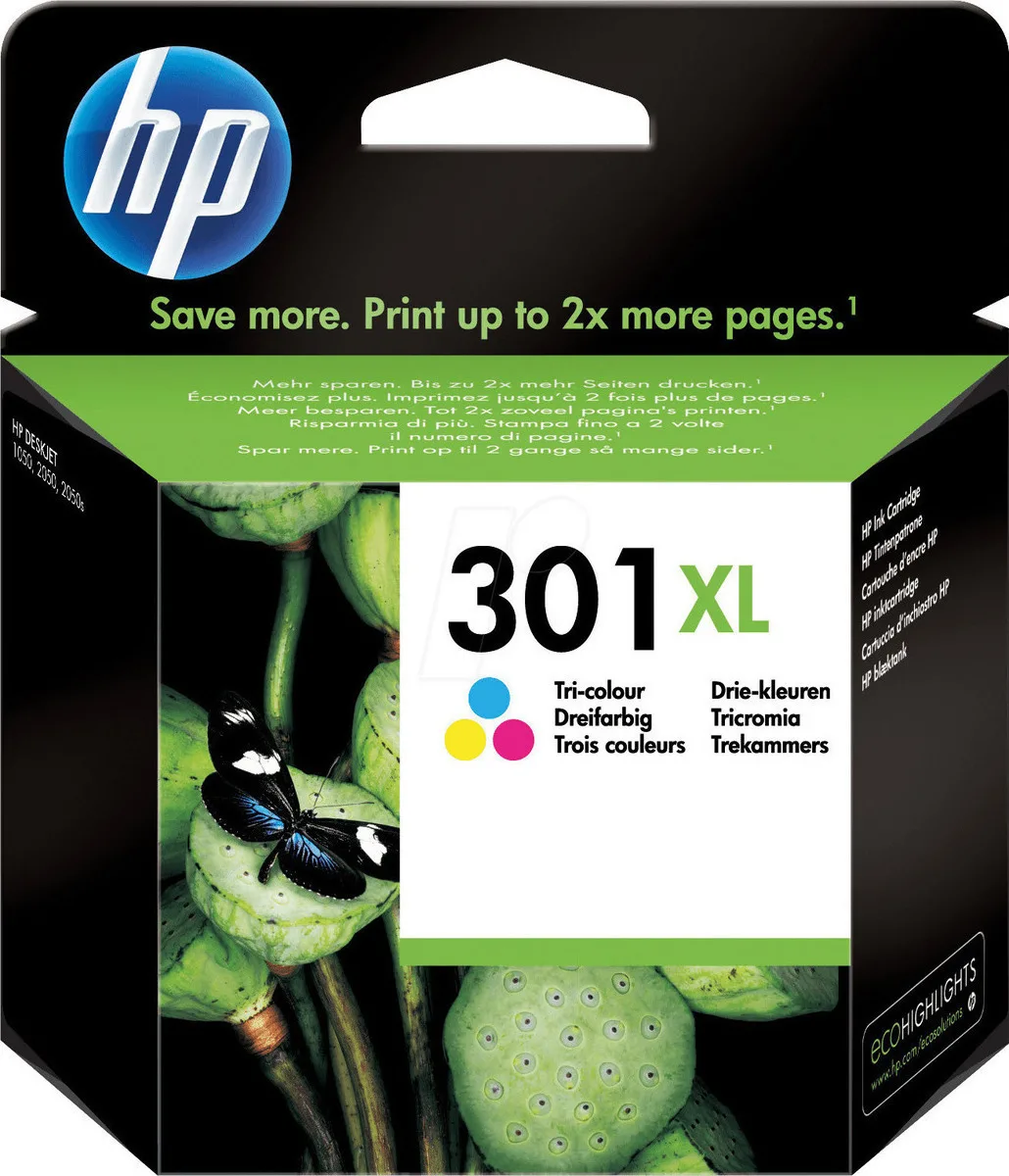 20171013171325_hp_301xl_tri_colour_ch564ee.jpeg HP 301XL Γνήσιο Μελάνι Εκτυπωτή InkJet Πολλαπλό (Color) (CH564EE) - Image 1