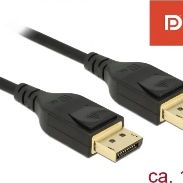 DeLock Cable DisplayPort male - DisplayPort male 1m Μαύρο (85658)