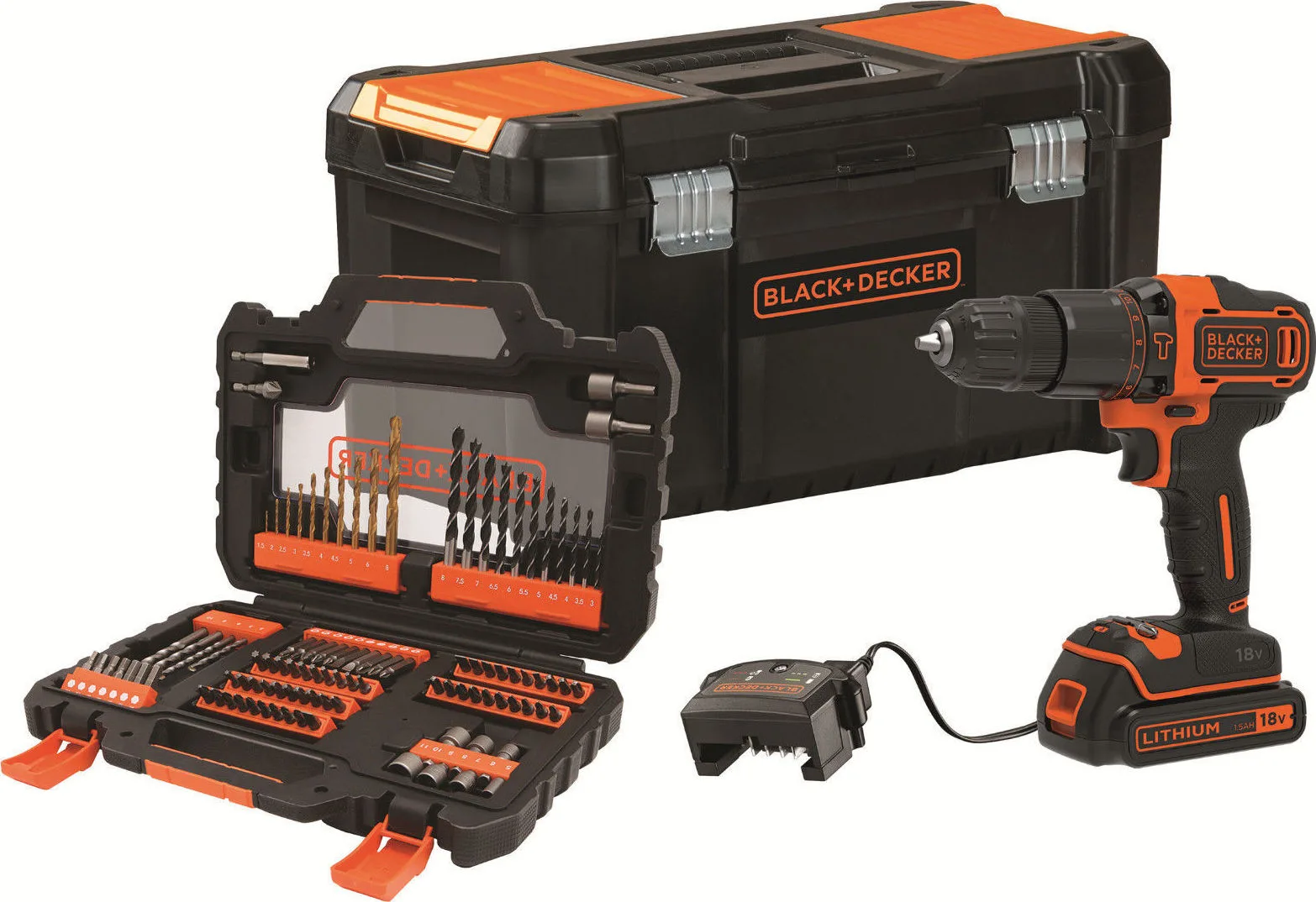 20181210142710_black_decker_bdchd18s1ka.jpeg Black & Decker BDCHD18S1KA Κρουστικό Δραπανοκατσάβιδο Μπαταρίας 18V 1x1.5Ah BDCHD18S1KA - Image 1
