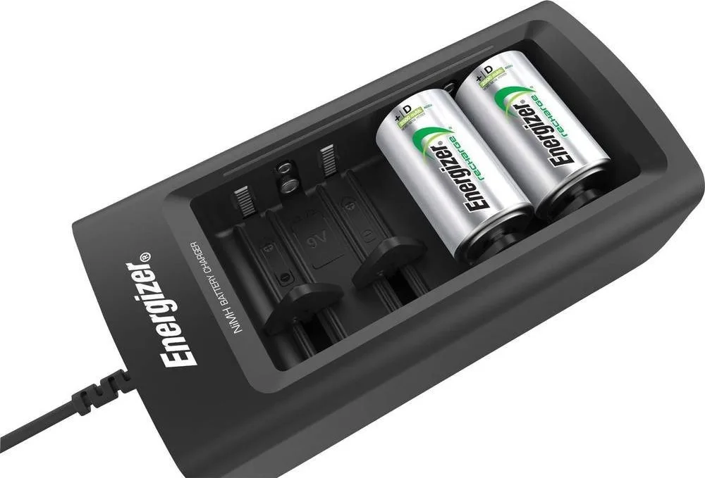 20190130115013_energizer_accu_recharge_universal.jpeg Energizer ACCU Recharge Universal Φορτιστής 4 Μπαταριών Ni-MH Μεγέθους AA/AAA/9V/D - Image 1