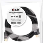 Club3D HDMI 2.0 Premium High Speed 4K 60Hz HDR Braided Cable HDMI male - HDMI male 15m Μαύρο CAC-2314
