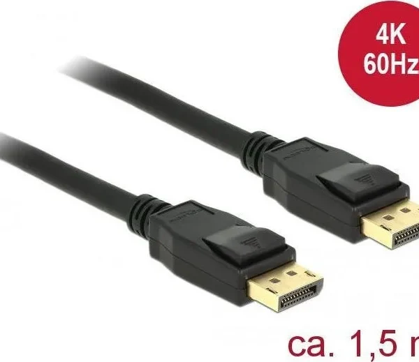 DeLock Cable DisplayPort male - DisplayPort male 1.5m (85508)