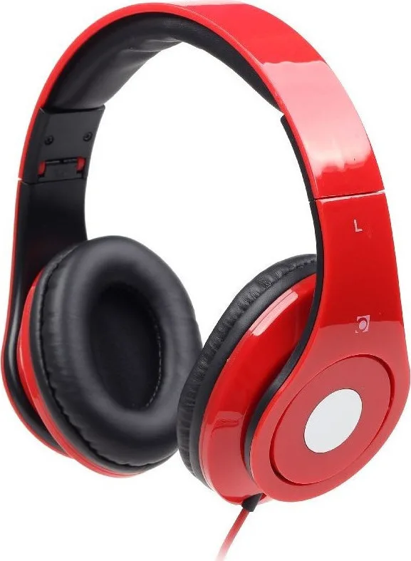 20190523121256_gembird_detroit_red.jpeg Gembird Detroit Ενσύρματα Over Ear Ακουστικά Κόκκινα - Image 1