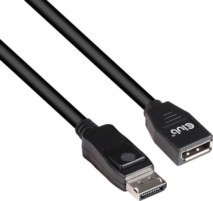 20190718124203_club3d_cable_displayport_male_displayport_female_2m_cac_1022.jpeg Club3D Cable DisplayPort male - DisplayPort female 2m Μαύρο (CAC-1022) - Image 1