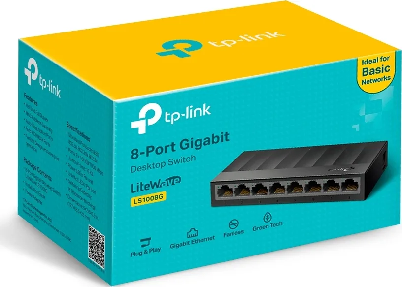 20191202171230_955cd88c.jpeg TP-LINK LS1008G v1 Unmanaged L2 Switch με 8 Θύρες Gigabit (1Gbps) Ethernet - Image 1