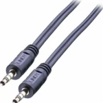 Lindy Καλώδιο Ήχου 3.5mm male - 3.5mm male Μαύρο 1m με Επίχρυσους Ακροδέκτες 35641