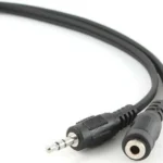 Cablexpert Καλώδιο Ήχου 3.5mm male - 3.5mm female Μαύρο 2m με Επίχρυσους Ακροδέκτες CCA-423-2M
