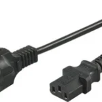 Goobay Schuko - IEC C13 Cable 2m Μαύρο 50098