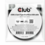 Club3D Regular USB 2.0 to micro USB Cable Μαύρο 1m (CAC-1408)