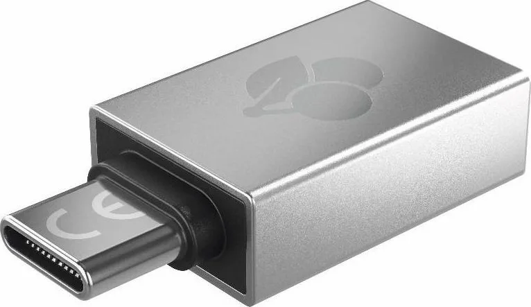 20210817155045_cherry_usb_c_male_usb_a_female_61710036.jpeg Cherry Αντάπτορας= Μετατροπέας USB-C male σε USB-A female Ασημί 1τμχ - Image 1