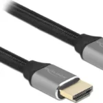 DeLock Braided Cable HDMI male - HDMI male 0.5m Μαύρο 83994